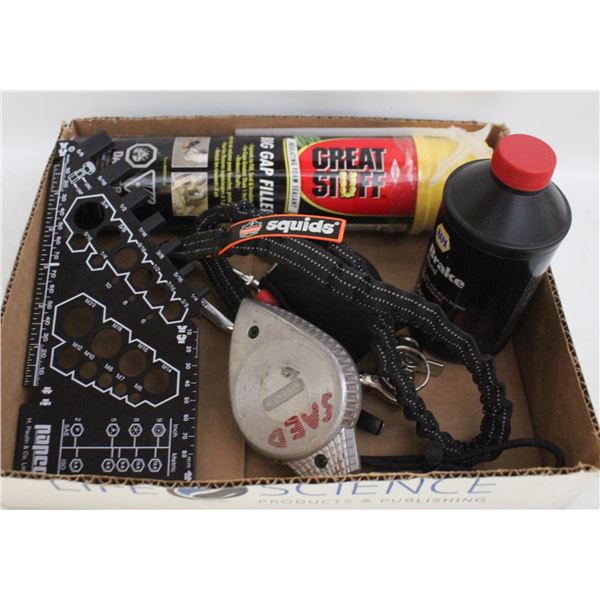 FLAT WITH GAP FILLER, BRAKE FLUID + MORE