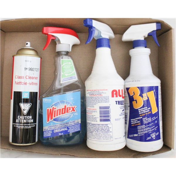 FLAT OF ASSORTED CLEANERS