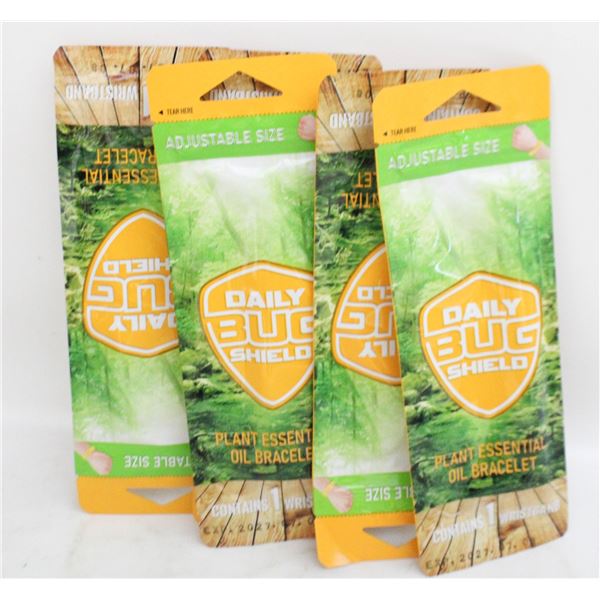 5 PACK DAILY BUG SHIELD PLANT ESSENTIAL OIL BRACEL