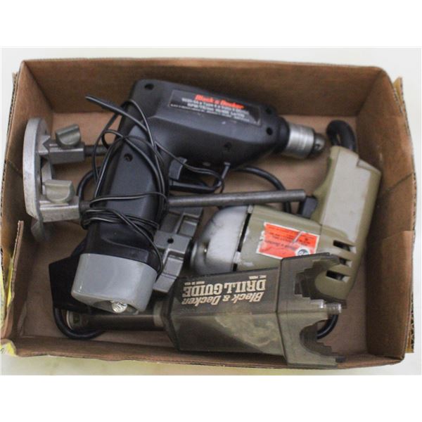 FLAT OF TWO BLACK & DECKER CORDED AND