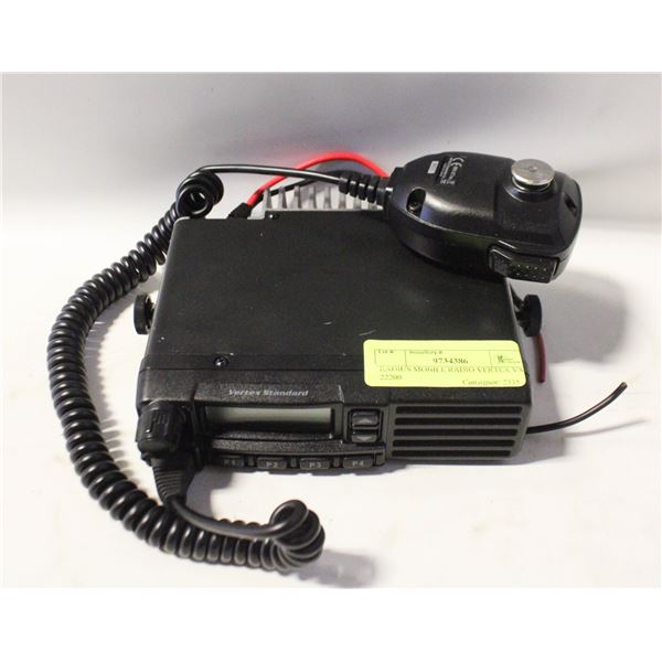 RADIUS MOBILE RADIO VERTEX VX 22200