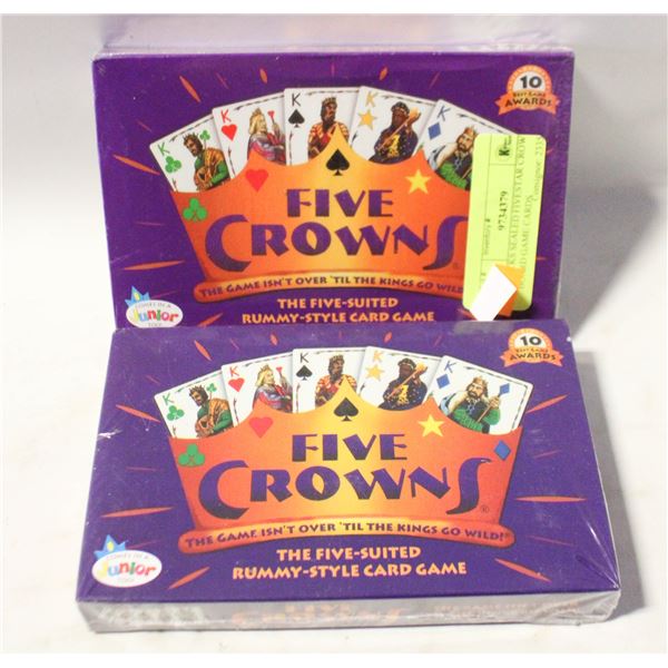 2 PACKS SEALED FIVESTAR CROWN BOARD GAME CARDS