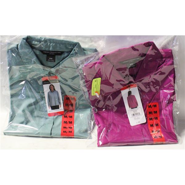 2 PACK WOMENS FASHION LONG SLEEVE COLOR TEAL