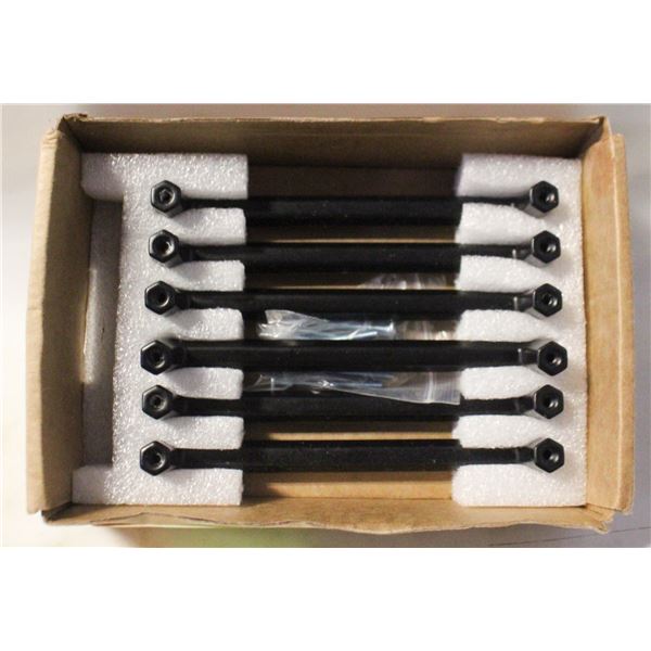 6PCS FURNITURE PULL HANDLES BLACK ALLOY CABINET