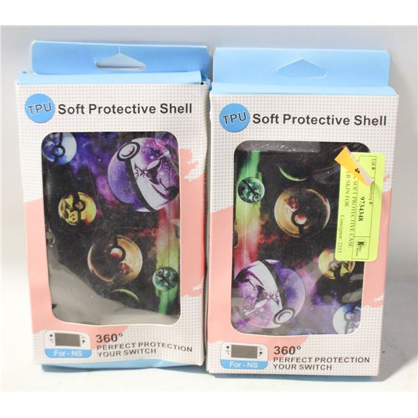 2 PACK SOFT PROTECTIVE CASE COVER SKIN FOR