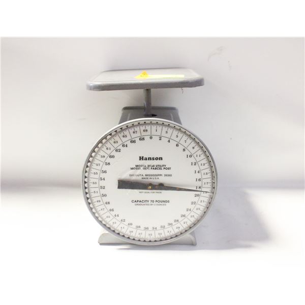 HANSON PARCEL POST SCALE (ESTATE)