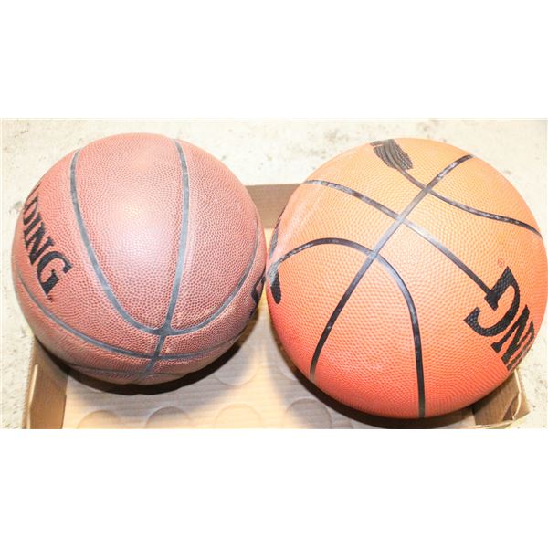 2 BASKETBALLS LOT