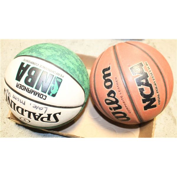 2 BASKETBALLS LOT