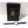 Image 1 : VINTAGE BLACK LEATHER CANADA PASSPORT