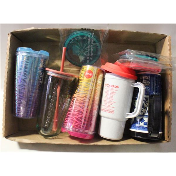 BOX OF TRAVEL CUPS