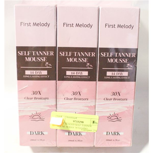 NEW 3 SEALED SELF TANNER MOUSE 14 DAY 30 X LONG-