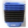 Image 1 : 10 IKEA TOY STORAGE BOXES, BLUE & BLACK