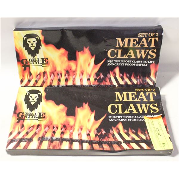 4 PCS GRILL STYLE MEAT CLAWS MEAT SHREDDER