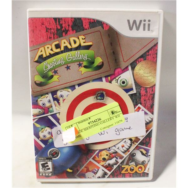ARCADE SHOOTING GALLERY WII GAME