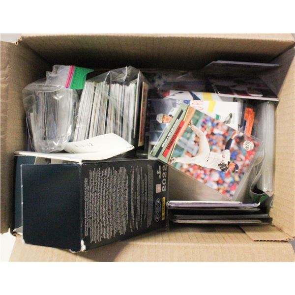 BOX LOT OF COLLECTOR SPORTS CARDS
