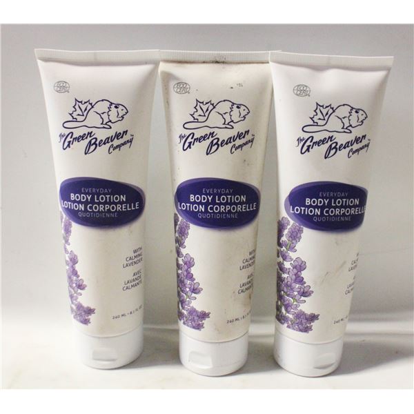 LOT OF 3 GREN BEAVER EXTRA DRY SKIN LOTION