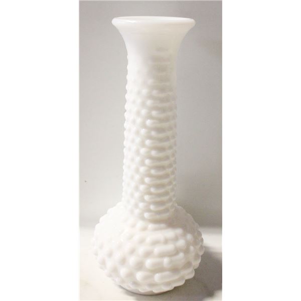 VINTAGE HOBNAIL MILK GLASS VASE