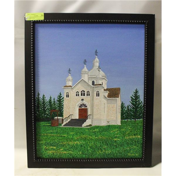 FRAMED ORIGINAL ST.VLADIMIR CHURCH 22X18
