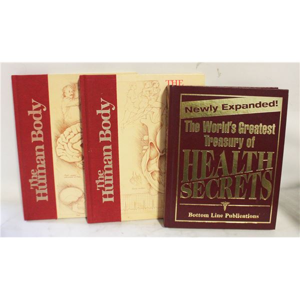 3 MEDICAL BOOKS - HEART, BRAIN & WORLDS