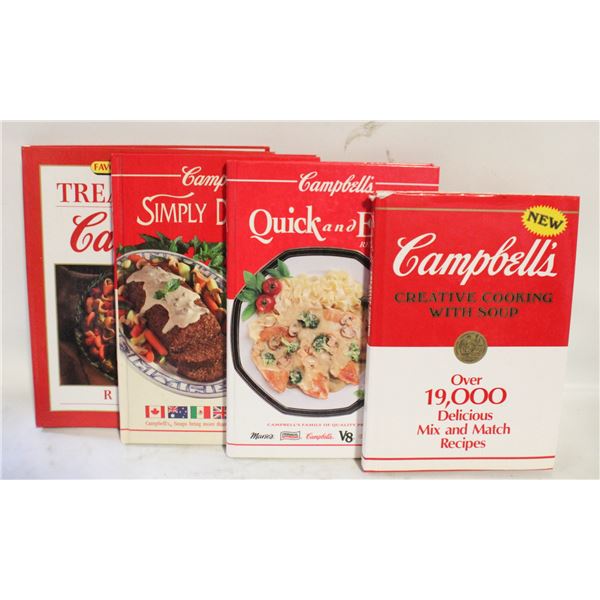 4 CAMPBELL SOUP COOKBOOKS