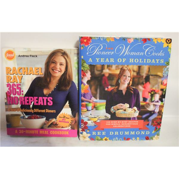 2 PIONEER WOMAN & RACHEL RAY COOKBOOKS