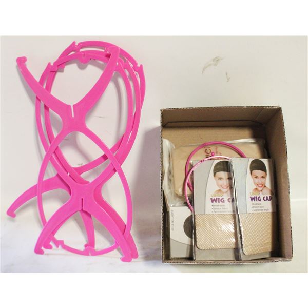 NEW WIG CAPS & WIG STANDS