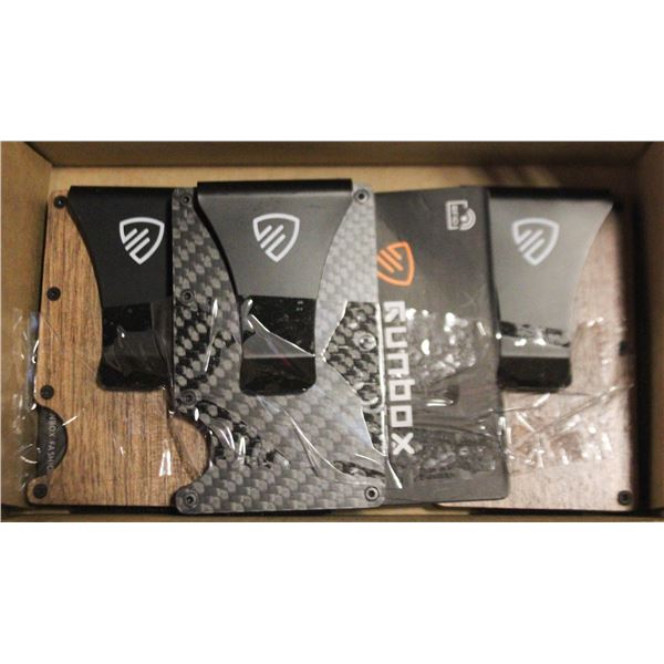 NEW 3 CARBON FIBER RFID SLIM MONEY CLIP
