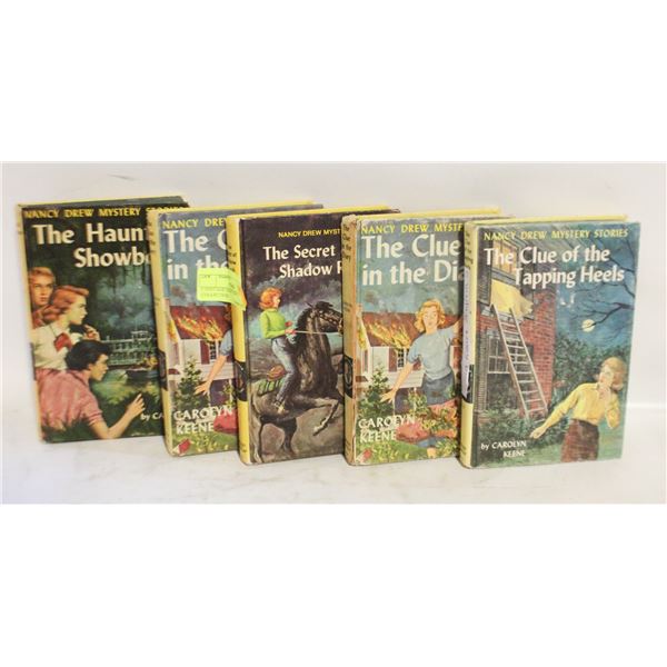 5 VINTAGE NANCY DREW COLLECTION