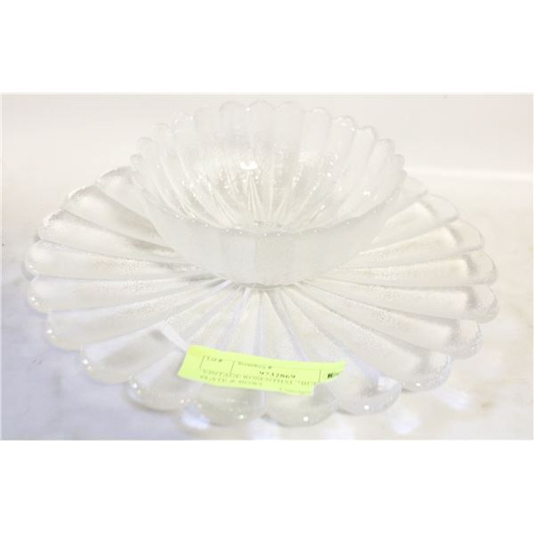 VINTAGE ROSENTHAL "BUDS" PLATE & BOWL