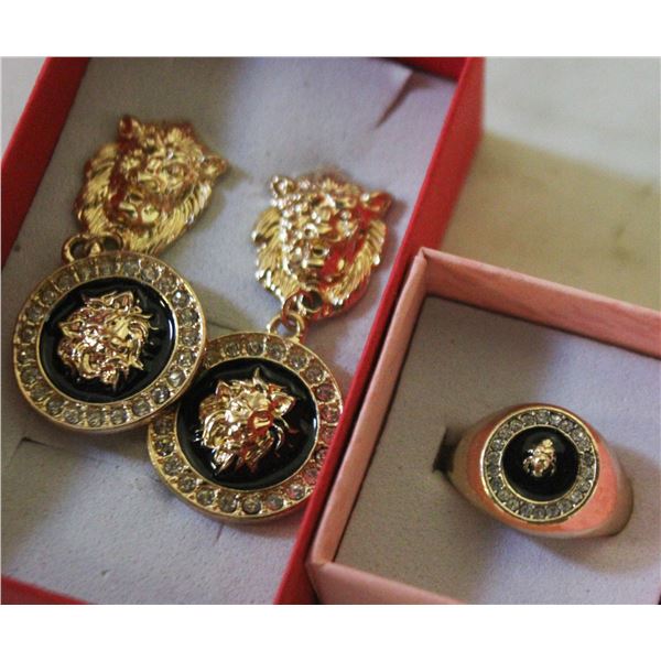REPLICA VERSACE EARRINGS & RING