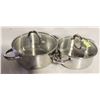 Image 1 : TWO STAINLESS STEEL POTS AND PANS
