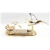 Image 1 : 24 KT GOLD P HUMMINGBIRD AUSTRIAN CRYSTAL