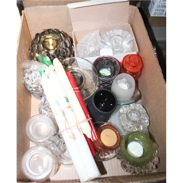 CANDLES & CANDLE HOLDERS