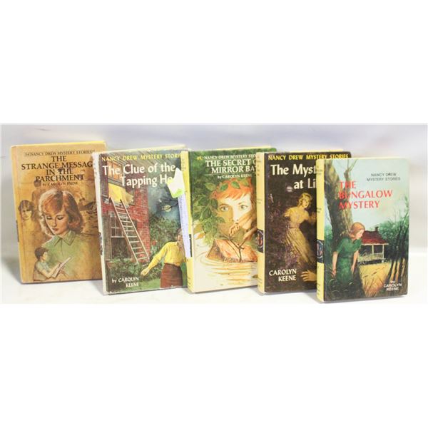 5 VINTAGE NANCY DREW COLLECTION