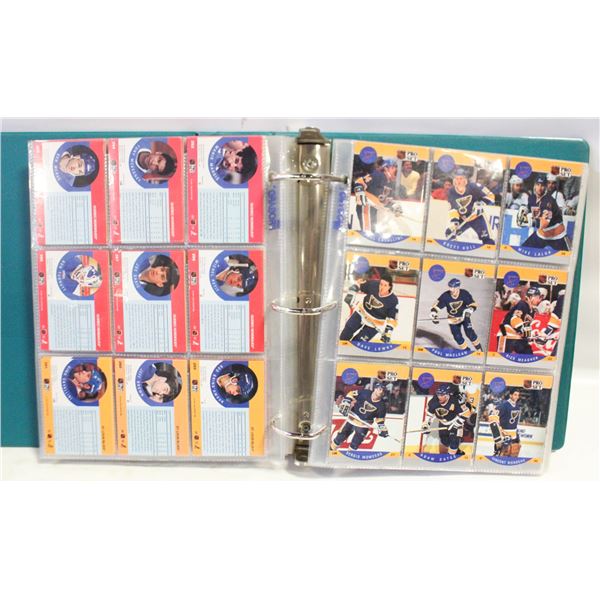 BINDER OF 90/91 PROSET HOCKEY CARDS