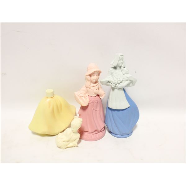 2)  LOT OF 3 VINTAGE AVON CONTAINERS