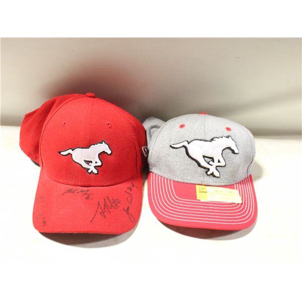 CFL STAMPEDERS BASEBALL CAPS, ADULT SIZE