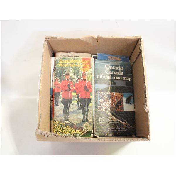 VINTAGE ROAD MAPS ALL OF CANADA