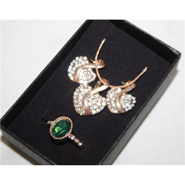 NEW NECKLACE AND ADJUSTABLE SZ RING