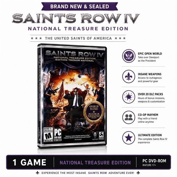 NEW SAINTS ROW IV NATIONAL TREASURE EDITION PC