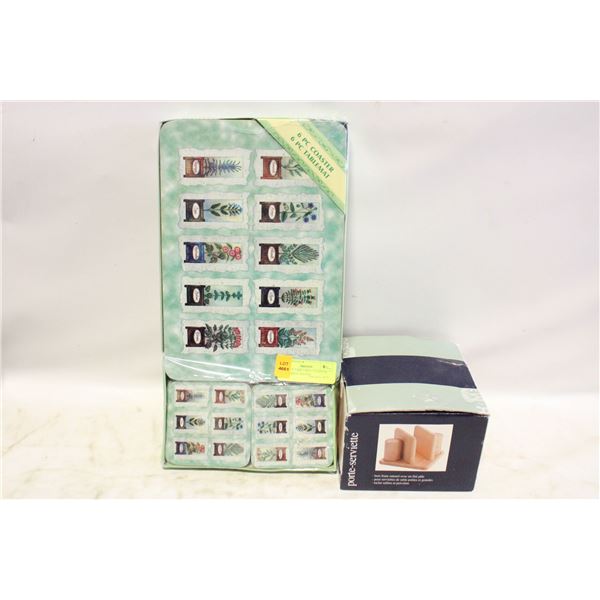 KITCHEN TABLE MAT / COASTER SET ,NAPKIN HOLDER