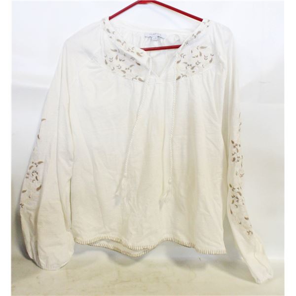 LARGE SUNSET BOHO TASSEL LONG SLEEVE TOP