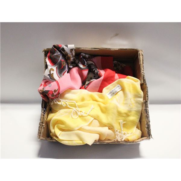 2 LADIES SCARVES (1 IS 100% VISCOSE)