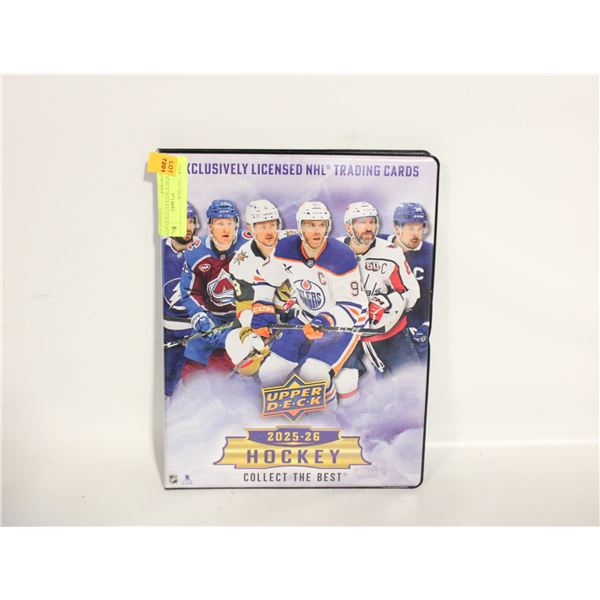 UPPERDECK HOCKEY 25/26 EMPTY CARD BINDER