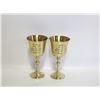 Image 1 : SET OF BRASS GOBLETS
