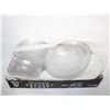 Image 1 : VINTAGE ARCOROC ASPEN LEAF GLASS DISH SET (24)