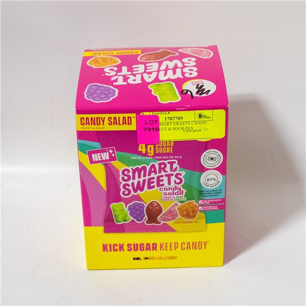 BOX OF 6 SMART SWEETS CANDY SALAD SWEET & SOUR PKS
