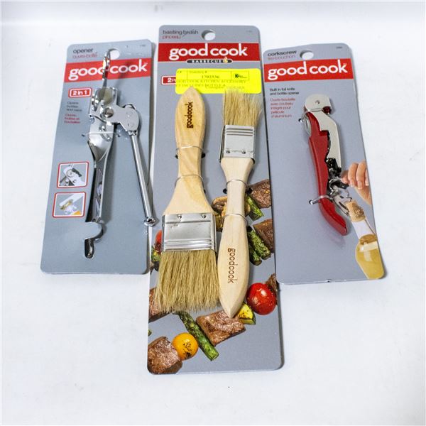 GOOD COOK KITCHEN ACCESSORY SET INCLUDES BOTTLE &