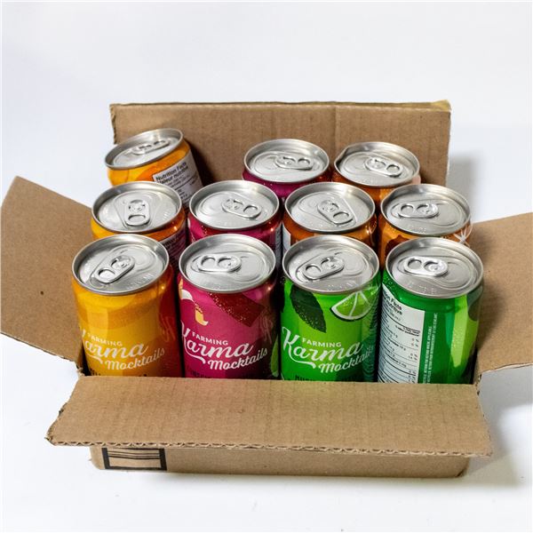 BOX OF 11 FARMING KARMA NON-ALCOHOLIC MOCKTAILS