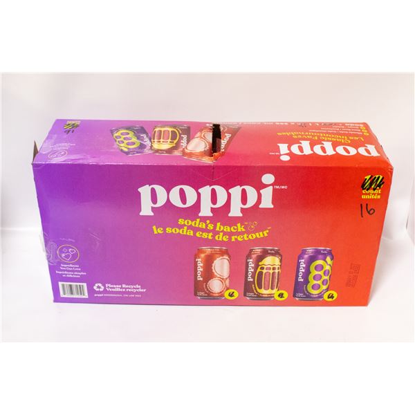 BOX OF 16 POPPI CLASSIC FAVES SODA DRINKS